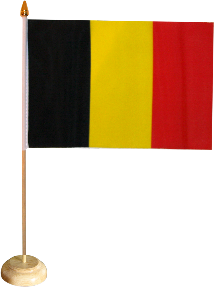 Belgium Table Flag - Bandeira Belgica Png (1500x1176), Png Download