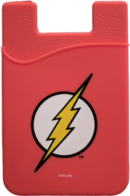Dc Comics The Flash Logo Smartphone Card Holder - Iphone 8 Plus The Flash Case (640x640), Png Download