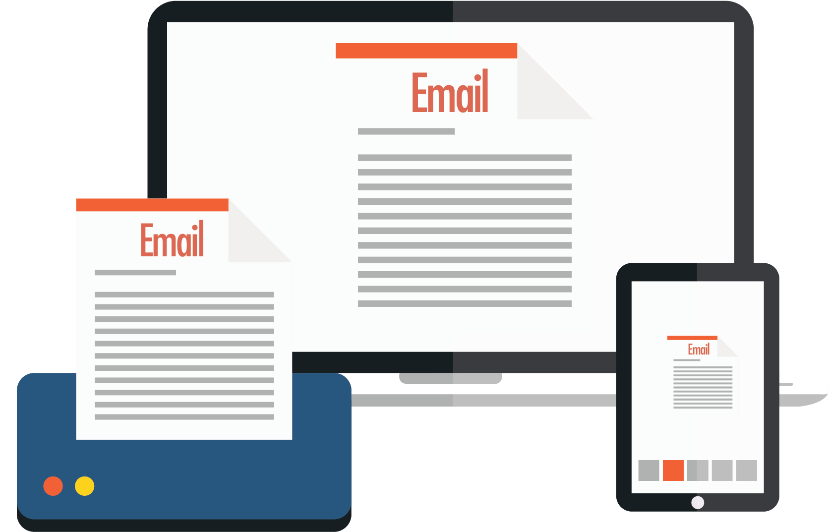 E Fax Graphic 01 - Diagram (1716x1106), Png Download