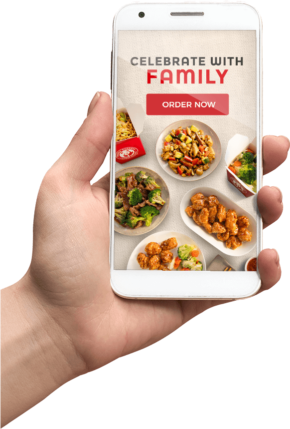 Celebrate With Family - Panda Express Family Feast (581x944), Png Download