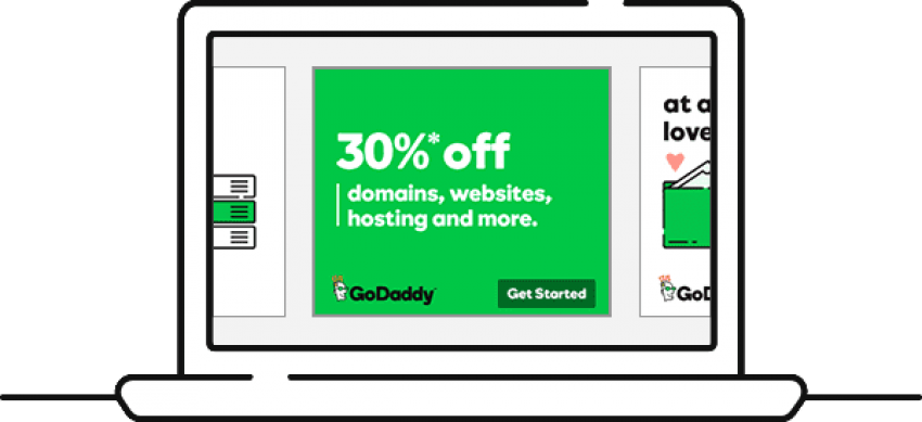 Free Png Download Godaddy Banners Png Images Background - Display Device (850x389), Png Download