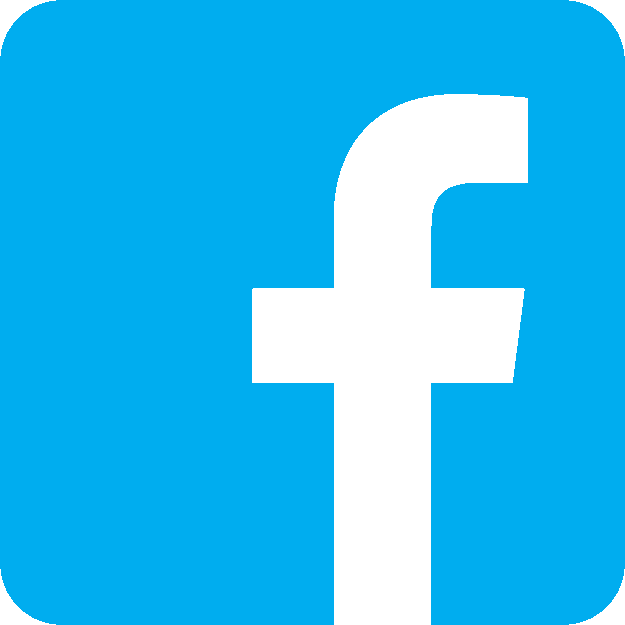 Follow Us On Facebook - Light Blue Facebook Icon (625x625), Png Download
