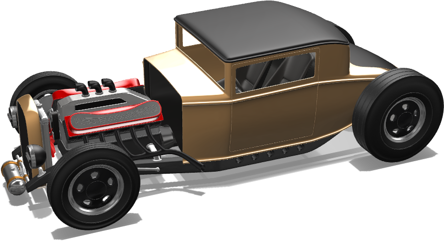 Hot Rod - Model Car (1024x768), Png Download
