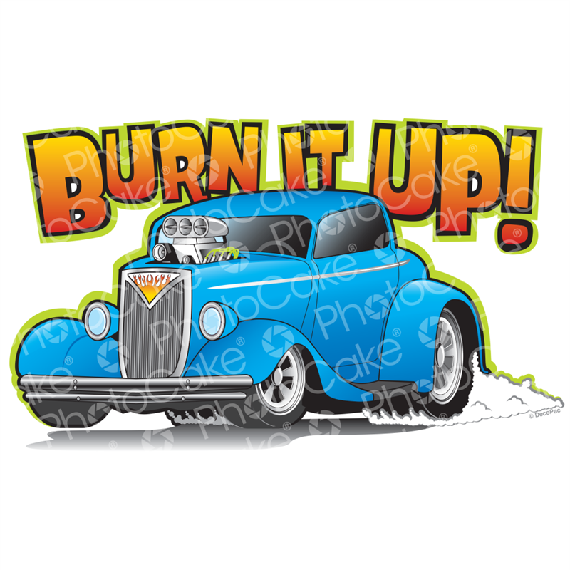 Hot Rod Car - Drag Racing Birthday Cards (800x800), Png Download