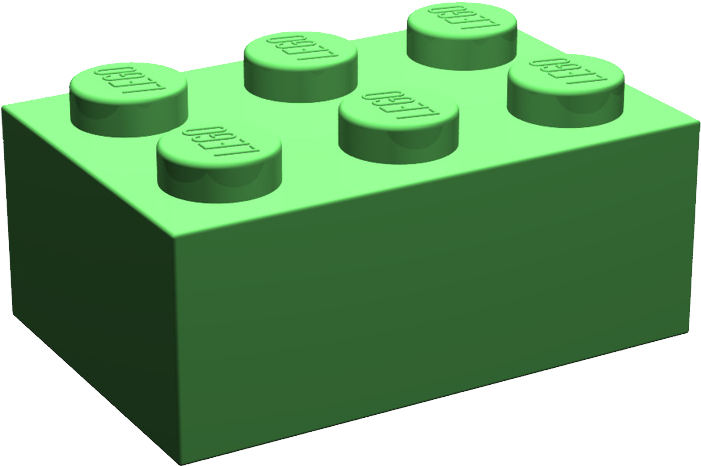 Lego Brick 2 X 4 (800x800), Png Download