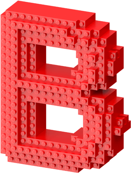 Go With Toy Font Classics - Lego Brick (595x595), Png Download