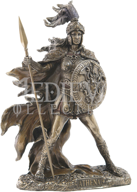 Athena, Goddess Of War, Wisdom & Justice, Was The Child - Athena Statues (677x677), Png Download
