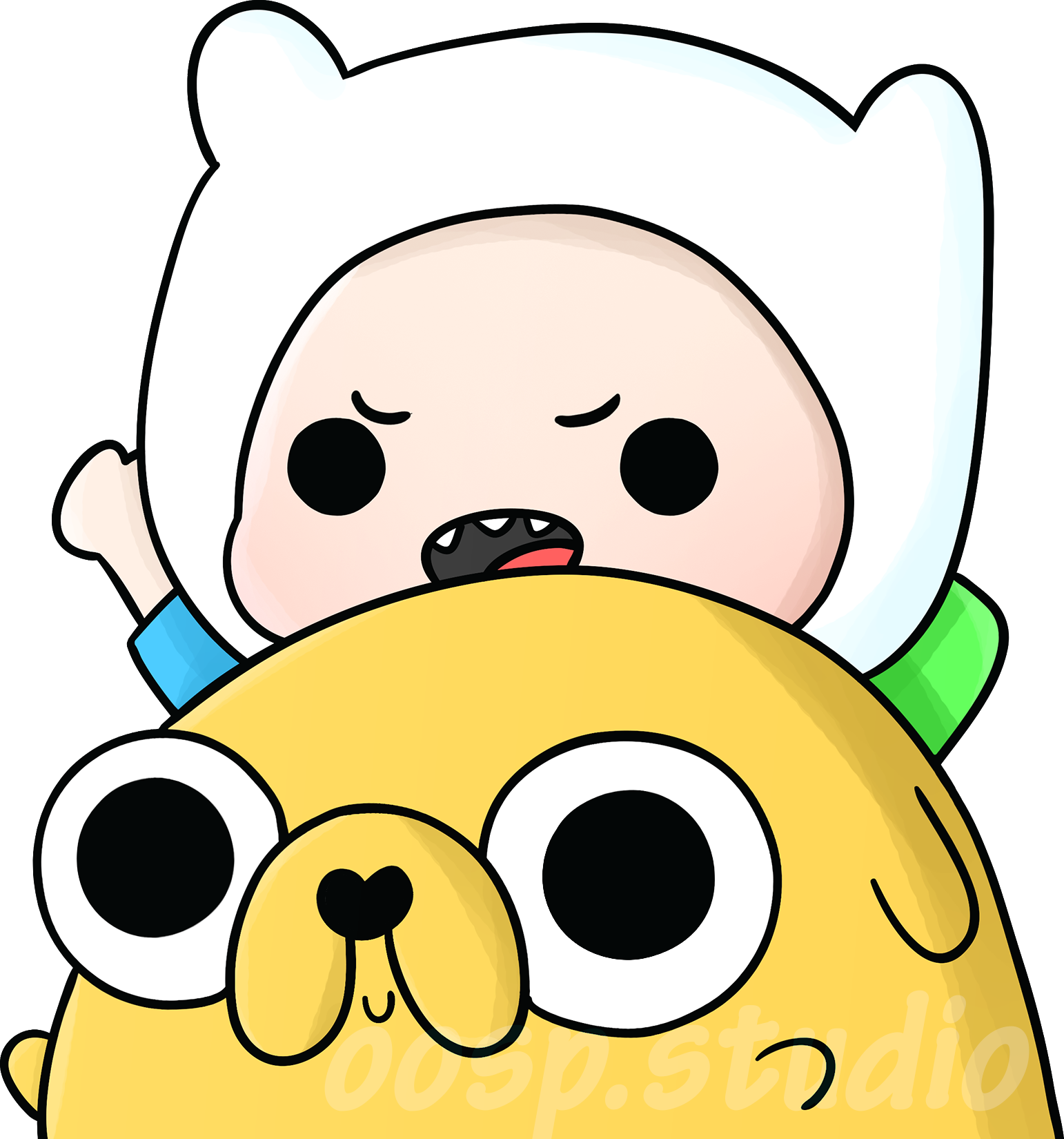 Jake And Finn Peeking - Cartoon (1542x1650), Png Download
