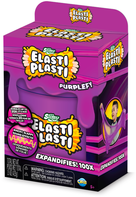Elasti Plasti Purplefy - Elasti Plasti Glow In The Dark (800x800), Png Download