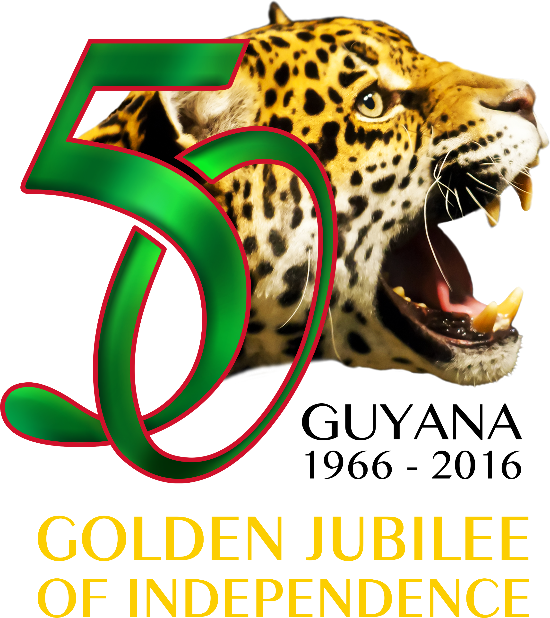 Welcome To Guyana's 50th Anniversary Of Independence - Guyana 50th Anniversary Logo (2894x3018), Png Download