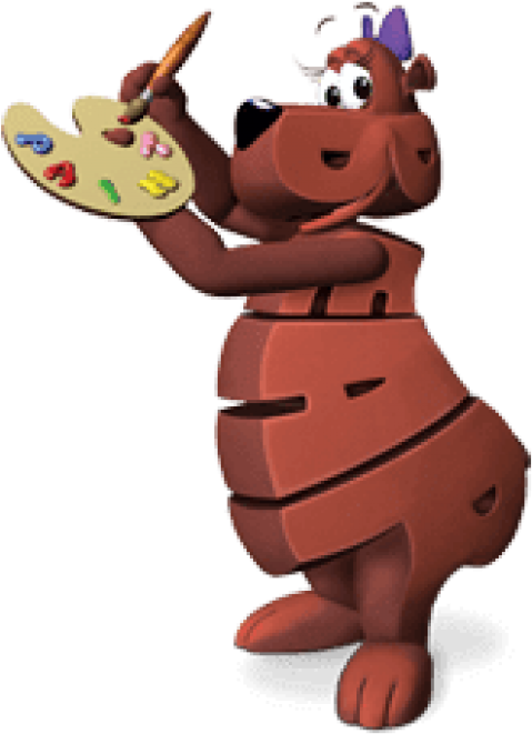 Free Png Download Word World Bear Painting Clipart - Word World Bear (480x670), Png Download