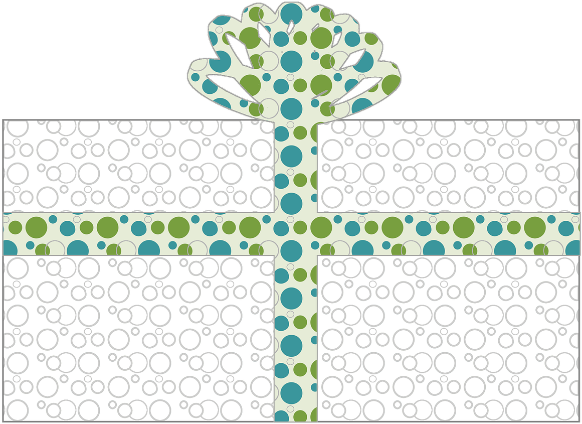 Dots Gift Pattern - Cross (1280x948), Png Download