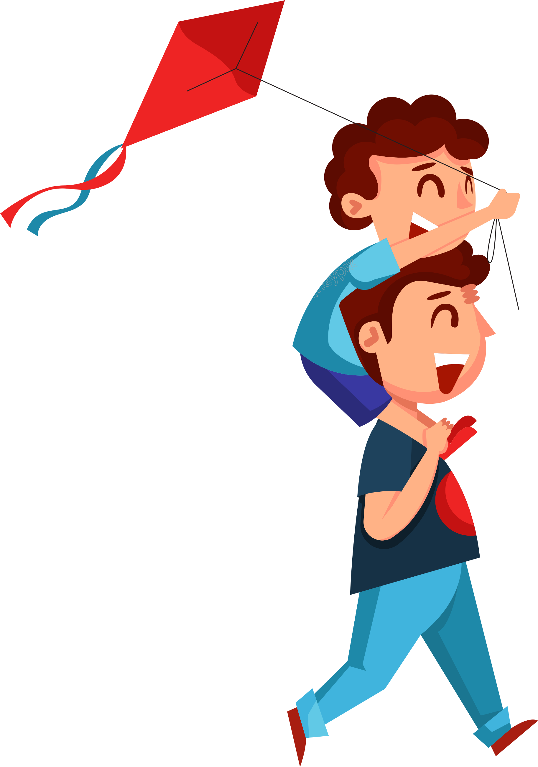 Goku Clipart Psd - Chinelo Dia Dos Pais (2252x3354), Png Download