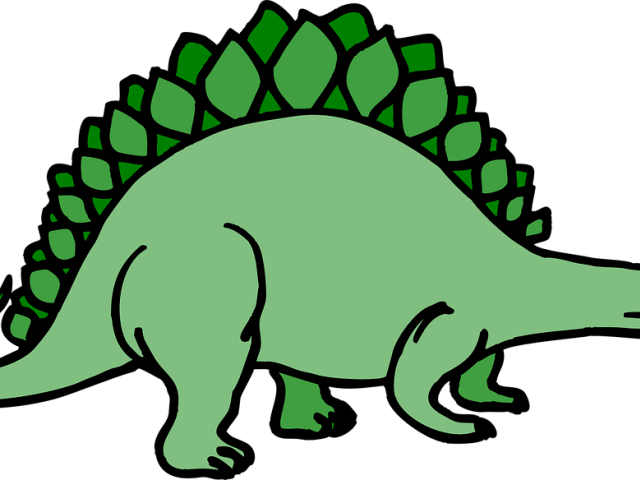 Stegosaurus Clipart Easy - Clipart Stegosaurus (640x480), Png Download
