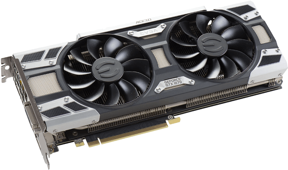 Evga Geforce Gtx 1070 Ftw Dt Gaming Acx - Video Card (1000x1000), Png Download