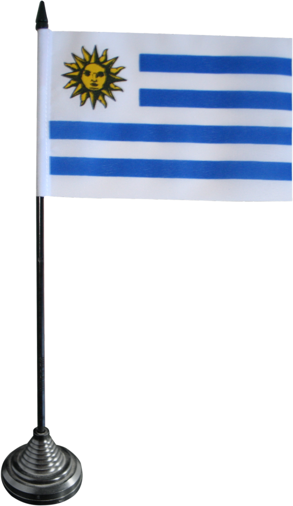 Uruguay Table Flag - Uruguay Flag (1500x1176), Png Download