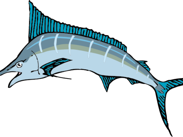 Swordfish Clipart Animated - Swordfish Cartoon (640x480), Png Download