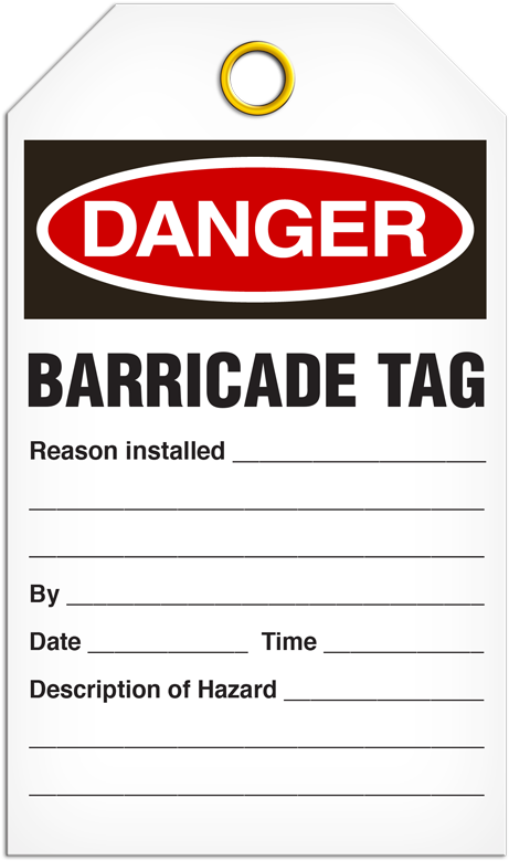 Osha Danger Safety Tag - Sign (600x802), Png Download