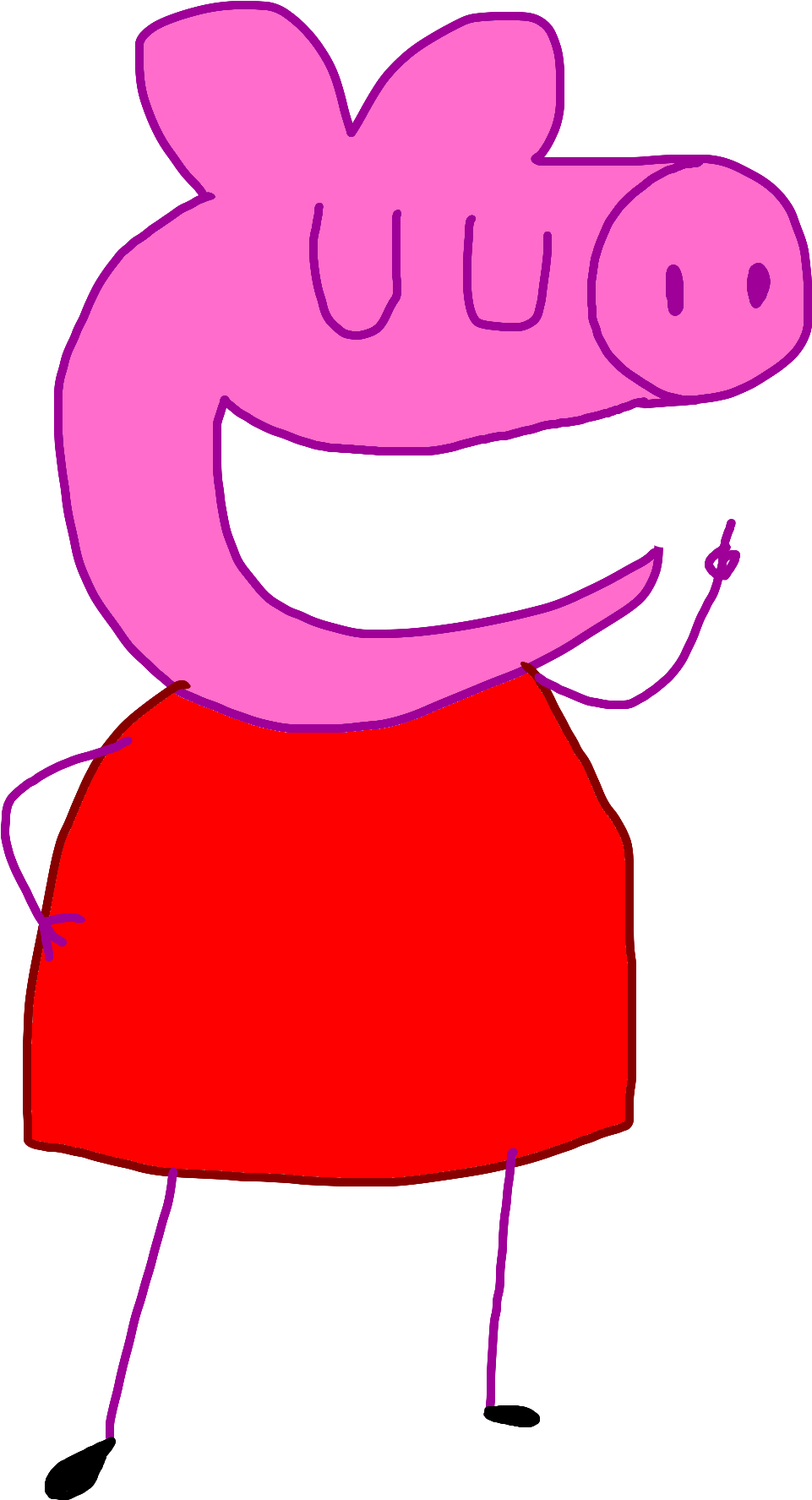 Peppa Pig - Cartoon (1080x1920), Png Download