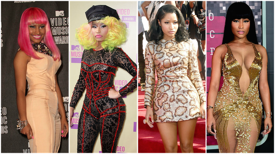 When Nicki Minaj Made Her Vmas Debut In - Nicki Minaj Transformation (890x500), Png Download