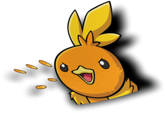 Torchic Peeker Sticker - Cartoon (600x600), Png Download