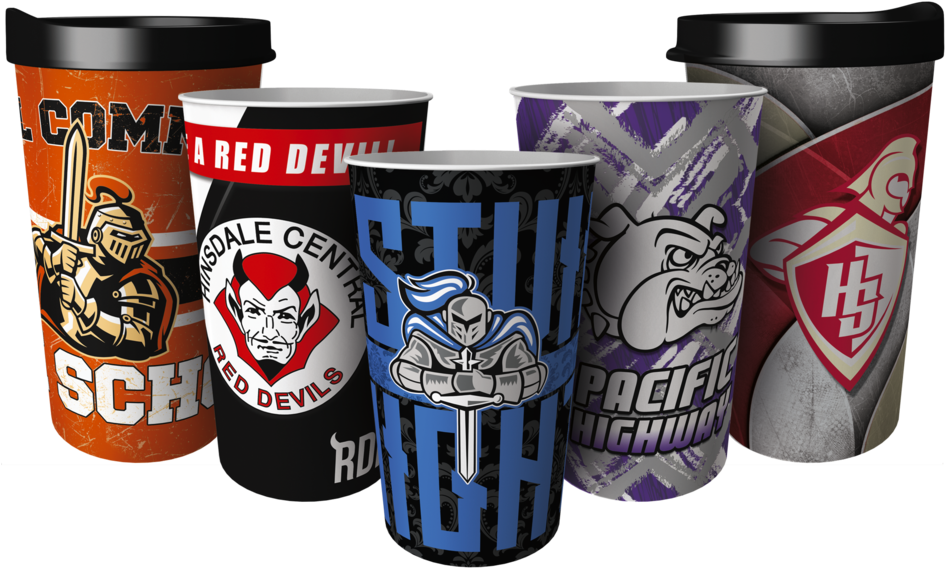 Custom-cups (1000x604), Png Download