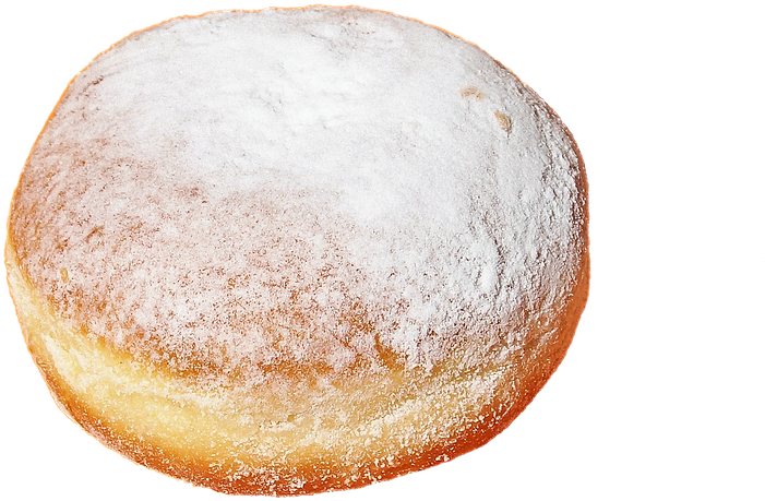 Donut, Berlin, Dessert, Pastries, Baked Goods - Berliner Png (960x719), Png Download