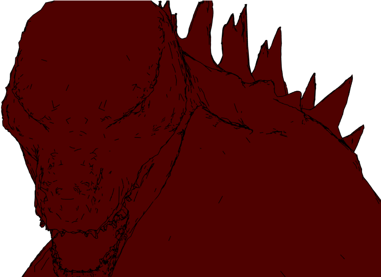 Freestyle Anime Godzilla2 Halfsit5 Red7 Freestyle Anime - Godzilla Vs Red (960x540), Png Download