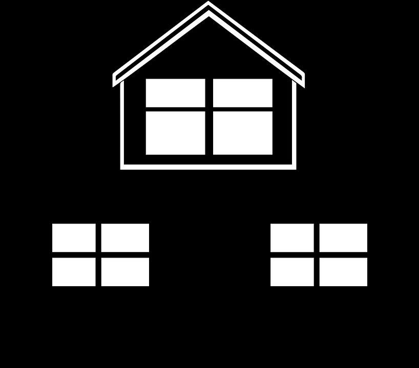 Home Free Icon Png - Black And White House Icon Png (818x720), Png Download