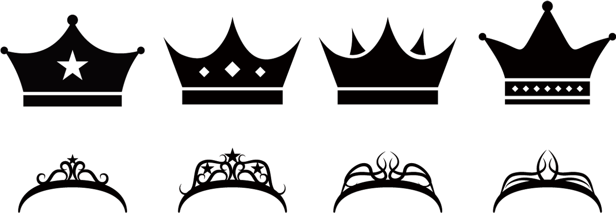 Logo Crown Of Queen Elizabeth The Queen Mother - Corona De Rey Minimalista (1278x539), Png Download