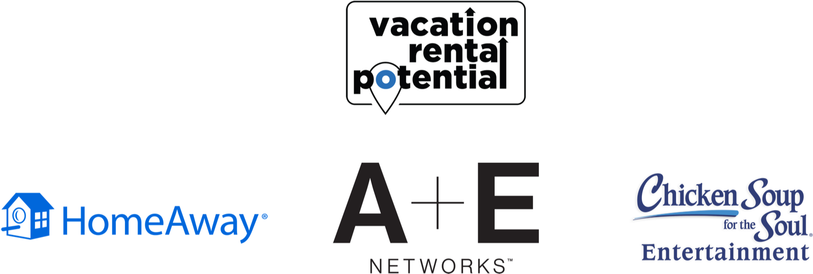 Homeaway, A E Networks And Chicken Soup For The Soul - Electric Blue (1685x566), Png Download