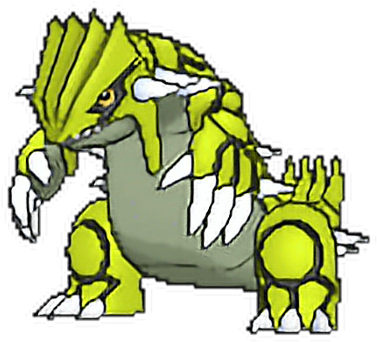Bing Sticker - Pokemon Shiny Groudon Gif (1024x1024), Png Download