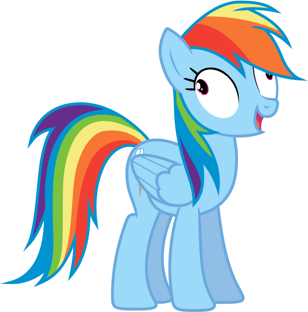 Rainbow Dash Pinkie Pie Rarity Applejack Derpy Hooves - Mlp Rainbow Dash (1000x1012), Png Download