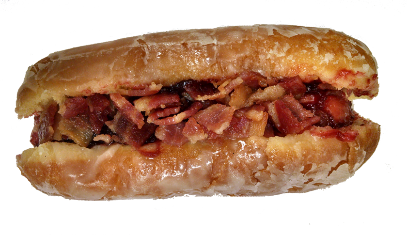 Krispy Kreme Doughnut Dog - Hot Dog (840x485), Png Download