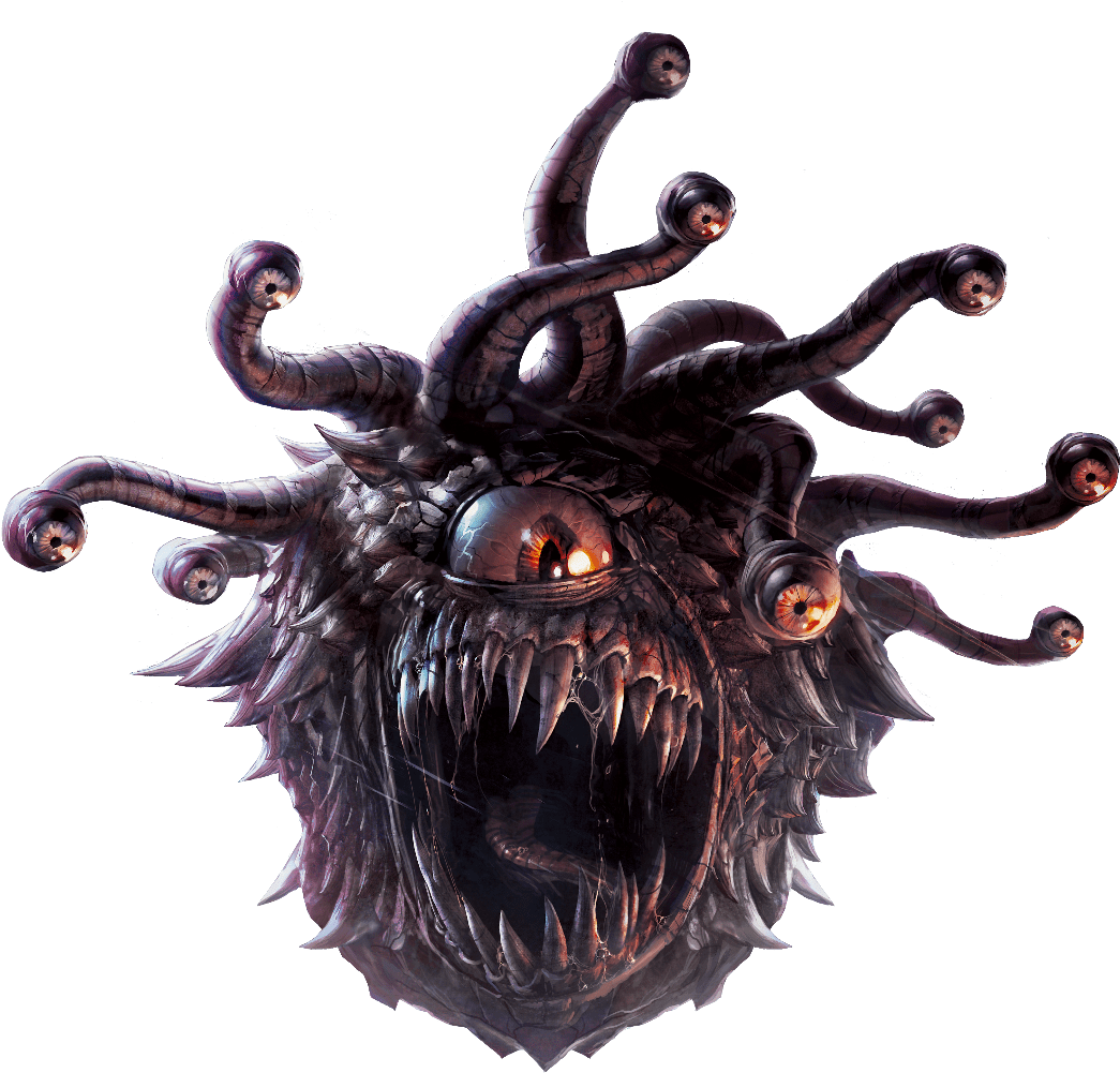 Beholder & Troll Revealed Sword Coast - Beholder Png (1228x1130), Png Download