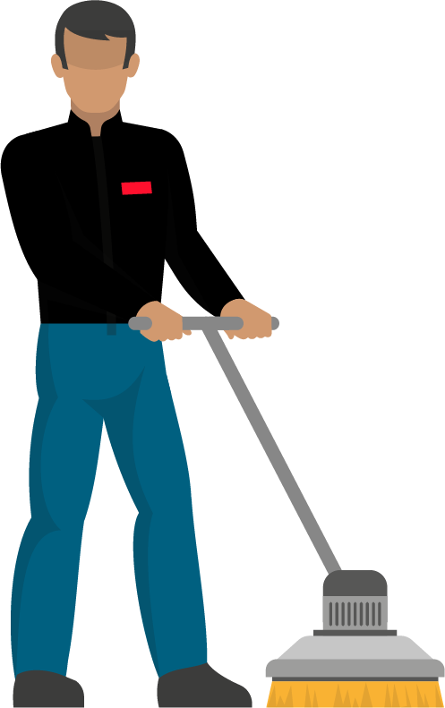 With Years Of Experience In The Commercial Janitorial - Standing (497x791), Png Download