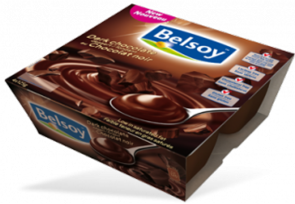 Creamy Dark Chocolate Pudding, 4x125g - Alpro Επιδορπιο Σογιασ (600x600), Png Download