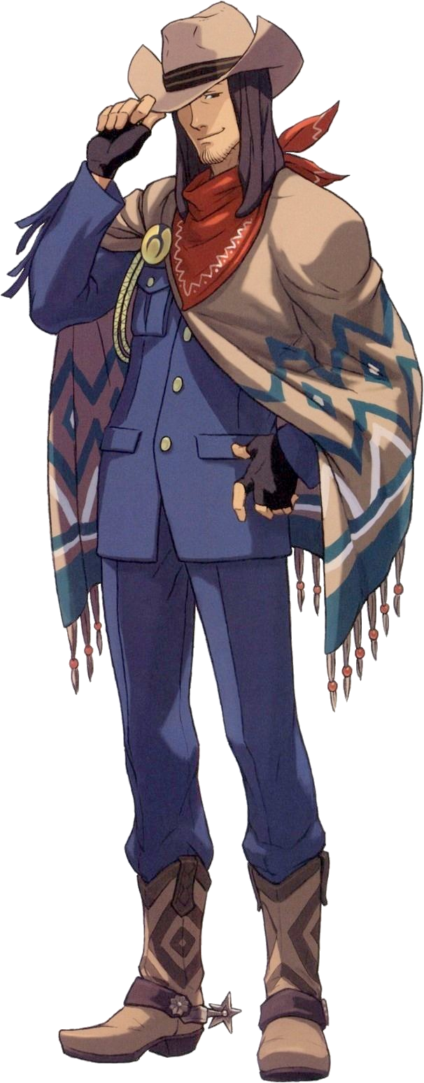 [metagross] Some Of The X Sabers Look Like Phoenix - Jake Marshall Ace Attorney (606x1549), Png Download