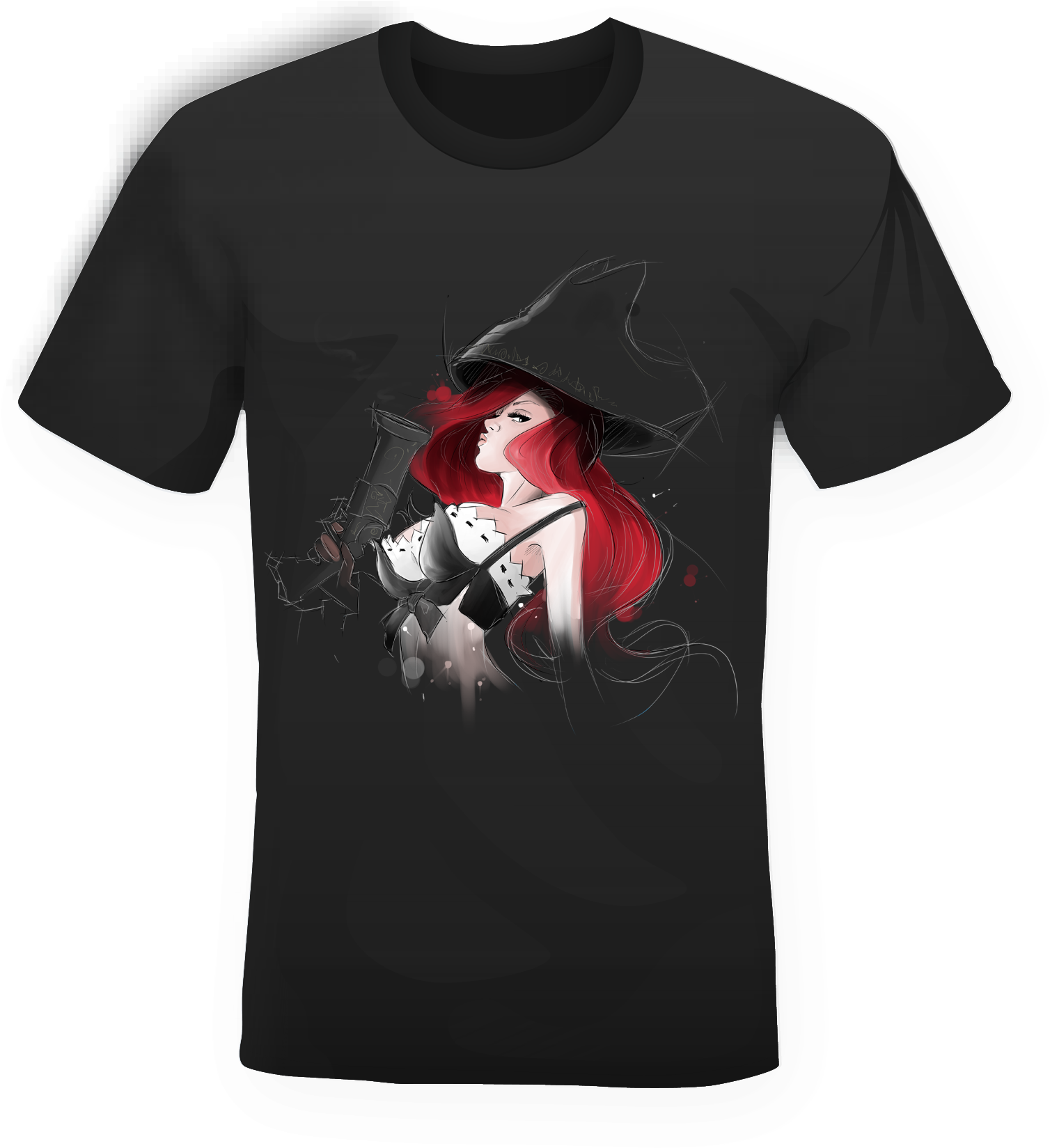 T-shirt Miss Fortune Nera - T-shirt (1772x1772), Png Download