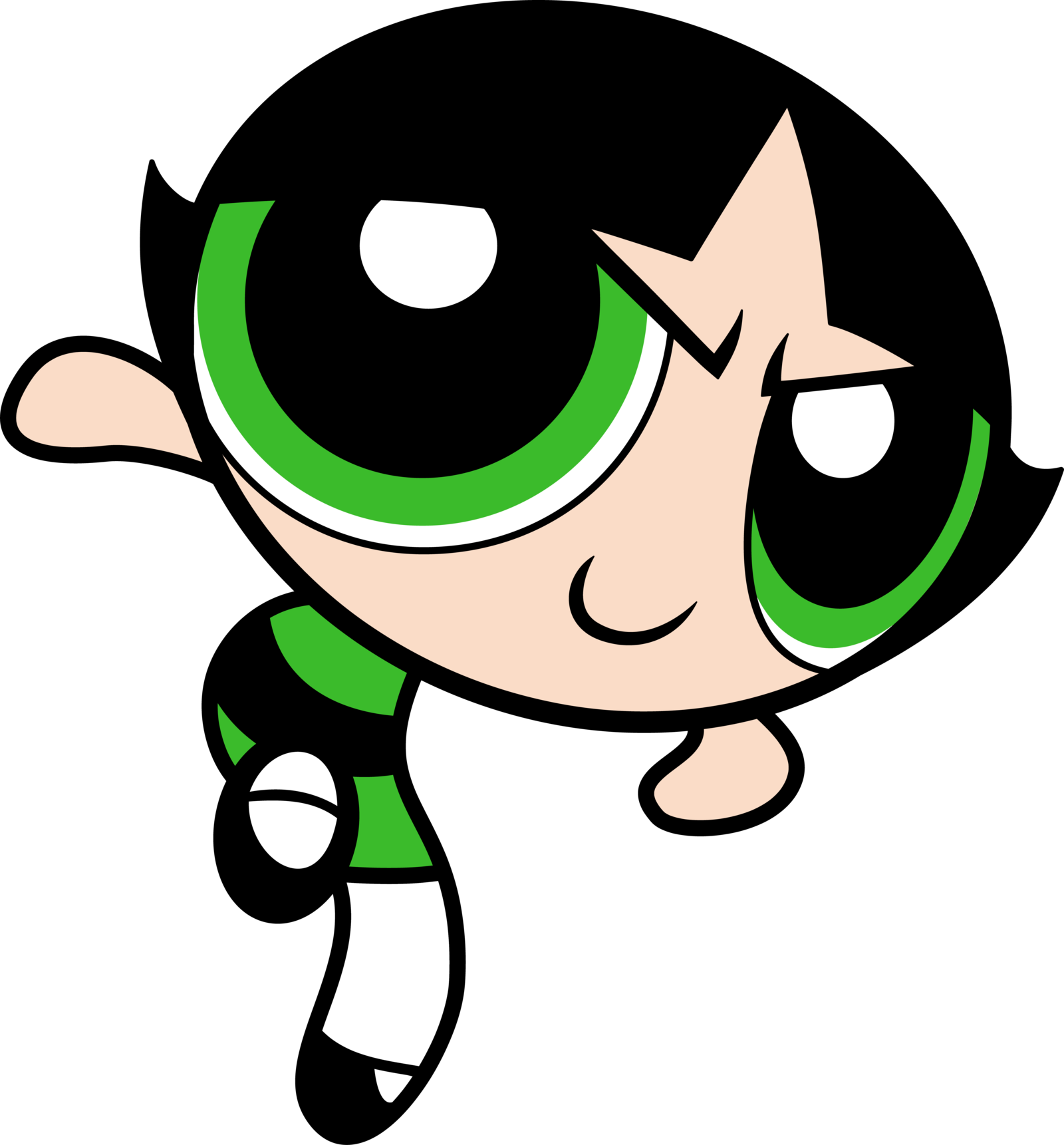 Professor Utonium Cartoon Network Iron On - Powerpuff Girls Buttercup (1600x1721), Png Download