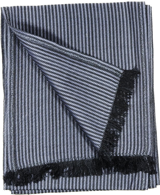 Historic Weave Silk Scarf Hayfield Lilac Kohl Blue - Stole (800x800), Png Download