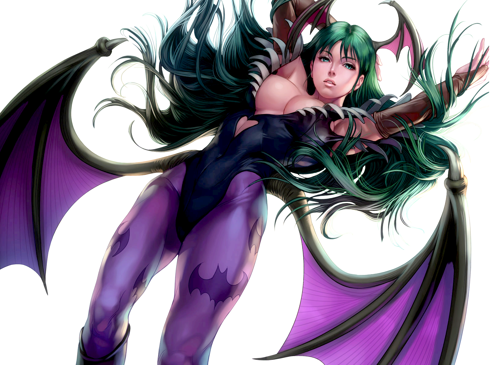 Morrigan Darkstalkers Render (1603x1195), Png Download