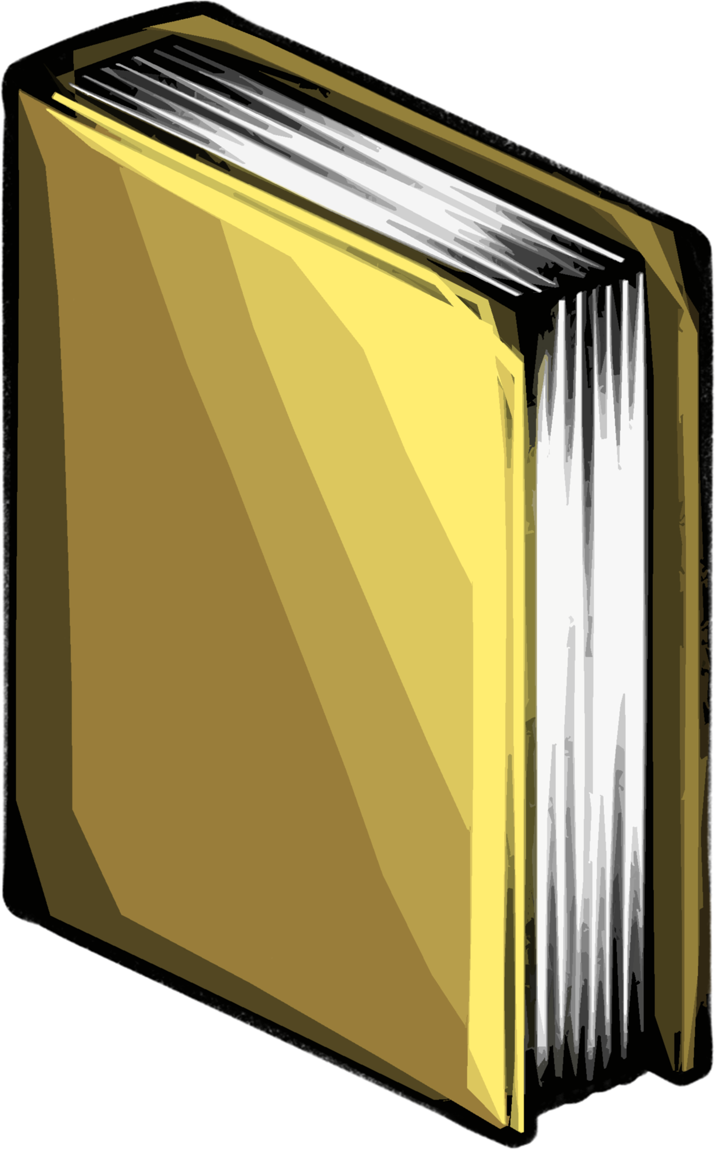 Yellow Standing Book - Book Cover (2500x2500), Png Download