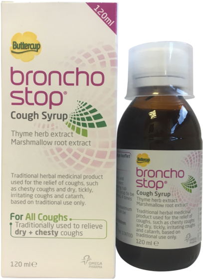 Buttercup Bronchostop Cough Syrup - Bronchostop Syrup (600x600), Png Download
