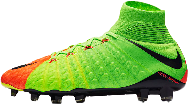 Nike Hypervenom Green Phantom - Nike Hypervenom Phantom 3 Green And Orange (850x515), Png Download