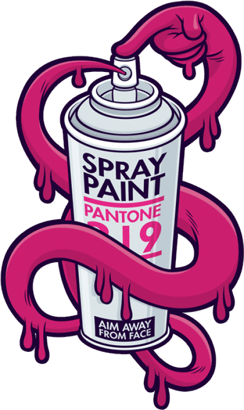 Free Png Download Aim Away From Face Png Images Background - Graffiti Spray Can Logo (480x804), Png Download
