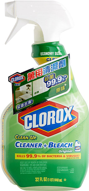 Clorox Clean Up Original Cleaner With Bleach 948 Ml - Bottle (640x640), Png Download