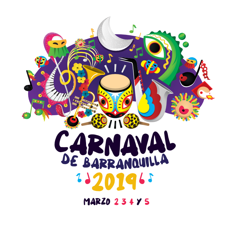 El Carnaval De Barranquilla {cultural Corner} - Logo Del Carnaval De Barranquilla 2019 (769x772), Png Download