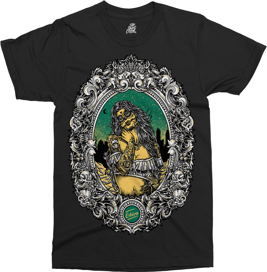 Chica No Muerta Printed T-shirt - Shirt (1125x1125), Png Download