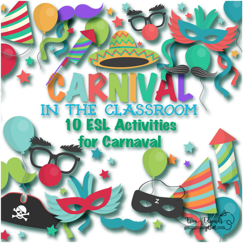Clip Royalty Free Stock Carnaval In The Classroom Esl - Graphic Design (1000x1078), Png Download